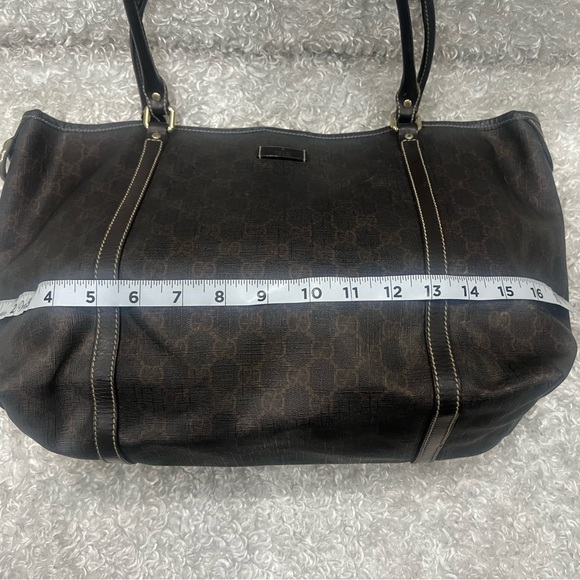 GUCCI GG Plus Monogram Joy Tote Dark Brown - Picture 10 of 16